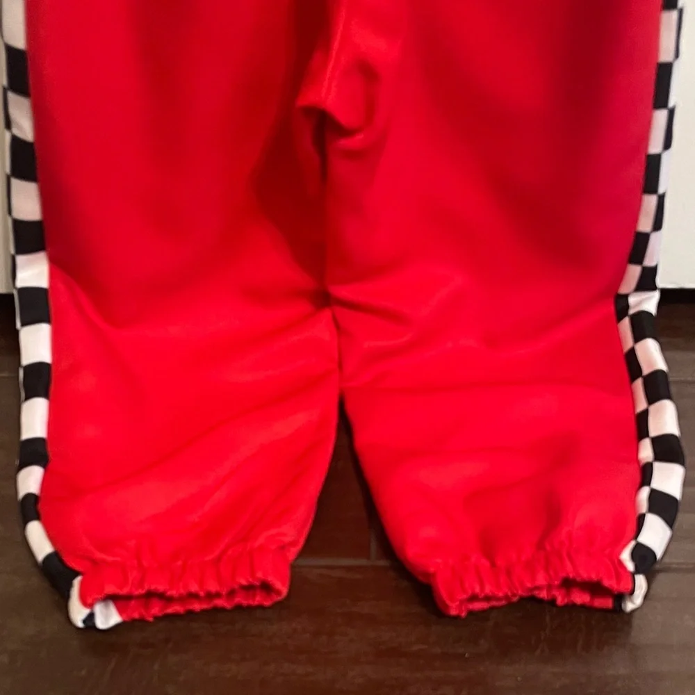 Kids Red Racing Costume with Cap - Picture 8 of 8